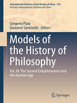 cover image of Models of the History of Philosophy